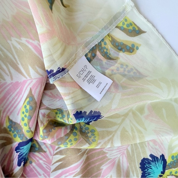 CAbi Tropical Orchid Print Ombré Gradient Print Top Size S - Picture 11 of 12